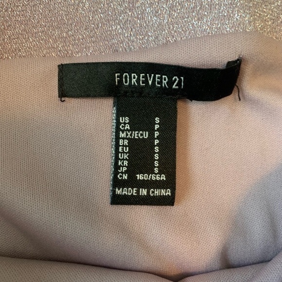 Sparkly Pink/Purple Forever 21 Bodycon Mini Skirt, size S - Picture 2 of 2